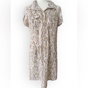 Chico’s Zenergy Neema Snake Print Dress Size M